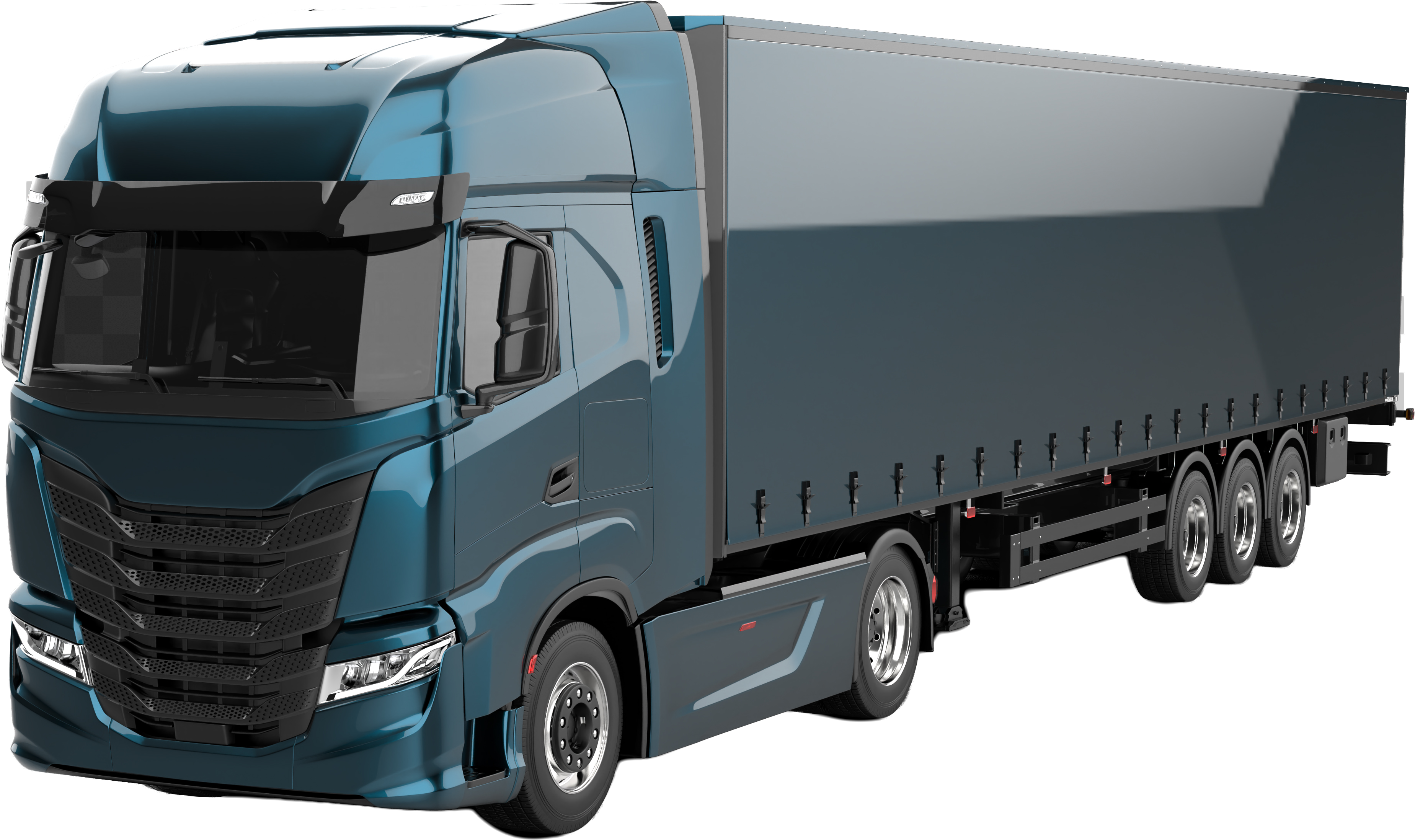 Truck delivering cargo