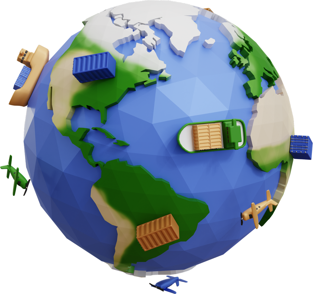 Global logistics &mdash; worldwide shipping, transportation and warehousing